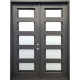 6/0x8/0 5 Lite Wrought Iron Exterior Door