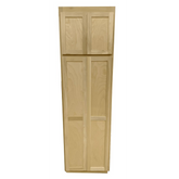 Kitchen Utility Pantry Cabinet | Unfinished Poplar | Shaker Style | 84x30x24 in