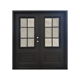 6/0x6/8 6 Lite Wrought Iron Prehung Front Door