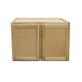 Kitchen Wall Cabinet | Unfinished Poplar | Shaker Style | 30x24x12 in.