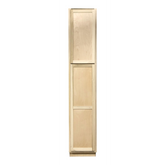 Kitchen Utility Pantry Cabinet | Unfinished Poplar | Shaker Style | 96x24x24 in