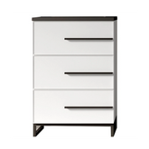 24" W Freestanding White Vanity Matte Black Sand Sink Top | LessCare