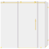 ULTRA-C 68-72 W x 76 H x 34 1/2 D Sliding Shower Enclosure in Brushed Gold