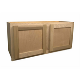Kitchen Wall Cabinet | Unfinished Poplar | Shaker Style | 33x15x12 in.