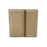 Kitchen Wall Cabinet | Unfinished Poplar | Shaker Style | 27x30x12 in.