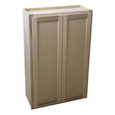 Kitchen Wall Cabinet | Unfinished Poplar | Shaker Style | 27x42x12 in