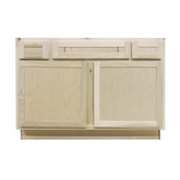 42 in Sink Base Bathroom Vanity Cabinet in Unfinished Poplar | Shaker Style