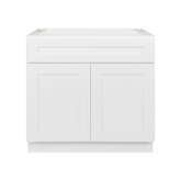 Vanity Sink Base Cabinet 36 x 21 x 34.5 | LessCare Alpina White