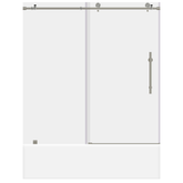 ULTRA-C 56-60 W x 62 H Sliding Bathtub Door in Brushed Nickel