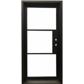 3/0x6/8 Single Exterior Wrought Iron Door