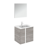 Onix+ by Royo Modern 24 in. Wall-Mount Grey Vanity Cabinet with Mirror