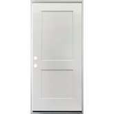 36 in. x 79 in. 2 Panel Primed 20 Min. Fire-Rated House-to-Garage Single Prehung Interior Door