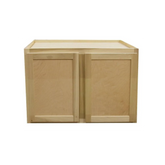 Kitchen Wall Cabinet | Unfinished Poplar | Shaker Style | 36x24x12 in.