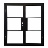 6/0x6/8 French Exterior Wrought Iron Prehung Door