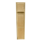 Kitchen Utility Pantry Cabinet | Unfinished Poplar | Shaker Style | 84x18x24 in