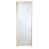 24 in x 96 in White 1-Panel Shaker Solid Core Primed MDF Prehung Interior Door