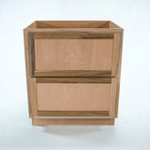 Kitchen Drawer Base Cabinet | Unfinished Poplar | Shaker Style | 36 in | 2 Drawer