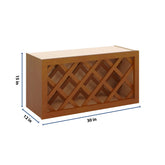 J&K Mocha Glazed K10 Wine Rack - 30" W x 15" H x 12" D