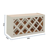 J&K Pebble B6 Wine Rack - 30" W x 15" H x 12" D