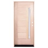 3/0x6/8 Exterior Mahogany Door One Line Glass