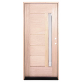 3/0x6/8 Exterior Mahogany Door One Line Glass