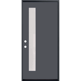 1-LITE OFFSITE, ACID ETCH FIBERGLASS DOOR PAINTED GREY - AAADistributor.com