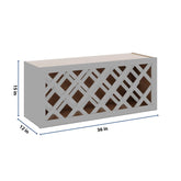 J&K Castle Grey S5 Wine Rack - 36" W x 15" H x 12" D