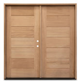 6 ft. x 6 ft. 8 in. Exterior Mahogany Door 7 panel
