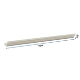 J&K Pebble B6 96" W 10- 3 1/4" Crown Molding with Base
