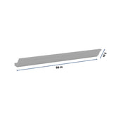 J&K Castle Grey S5 96" 10-4 1/4 W Crown Molding with Base