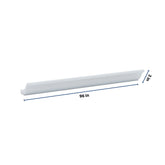 J&K White Shaker S8 96" 10-4 1/4 W Crown Molding with Base