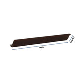 J&K Java Coffee S1 96" W Large Crown Molding with Base