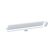 J&K White Shaker S8 96" W Large Crown Molding with Base