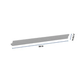 J&K Castle Grey S5 96" W 10 3-1/4 Cove Molding with Base
