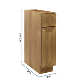 J&K Butterscotch B8 Single Door Standard Base Cabinet - 9" W