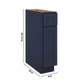 J&K Naval B7 Single Door Standard Base Cabinet - 9" W