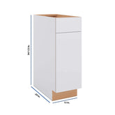 Modernform Cabinet Matte White 12" W X 34 1/2" H X 24" D Single Door Base Cabinet