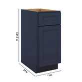 J&K Naval B7 Single Door Standard Base Cabinet - 15" W