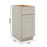J&K Pebble B6 Single Door Standard Base Cabinet - 15" W