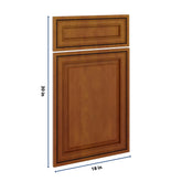 J&K Mocha Glazed K10 Dummy Door & Drawer w/Frame 18" W x 30" H