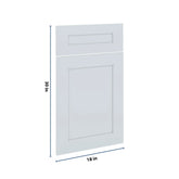 J&K White Shaker S8 Dummy Door & Drawer w/Frame 18" W x 30" H