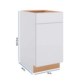 Modernform Cabinet Matte White 18" W X 34 1/2" H X 24" D Single Door Base Cabinet