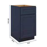 J&K Naval B7 Single Door Standard Base Cabinet - 18" W