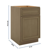 J&K Hazel H8 Single Door Standard Base Cabinet - 21" W