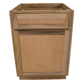 Kitchen Sink Base Cabinet | Unfinished Poplar | Shaker Style | 24 in