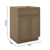J&K Hazel H8 Double Door Standard Base Cab - 24" W