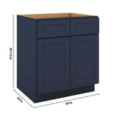J&K Naval B7 Double Door Standard Base Cabinet - 30" W