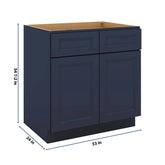 J&K Naval B7 Double Door Standard Base Cabinet - 33" W