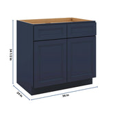 J&K Naval B7 Double Door Standard Base Cabinet - 36" W