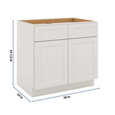 J&K Pure B5 Double Door Standard Base Cabinet - 36" W